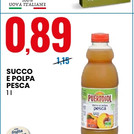 Succo e polpa pesca 1 l
