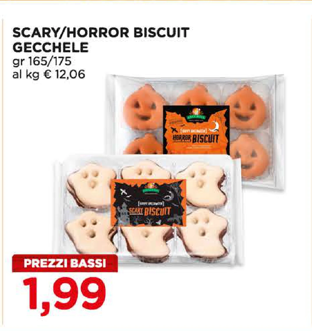 Scary/Horror Biscuit Gecchele 165/175 g