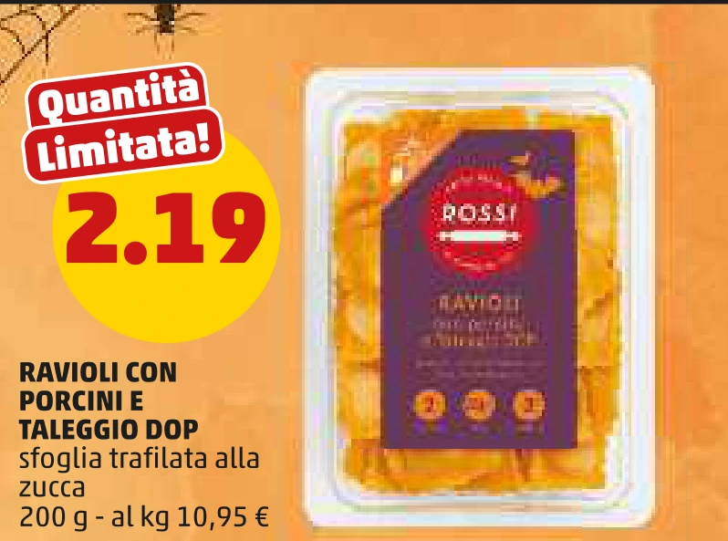 Ravioli con porcini e taleggio DOP 200 g
