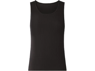 Esmara Canotta da donna, 2 pezzi (nero/bianco)