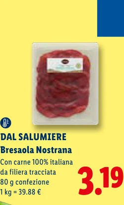 Bresaola Nostrana - Dal Salumiere