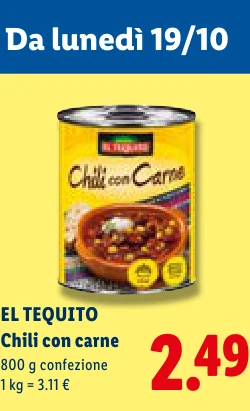 Chili con carne - El Tequito