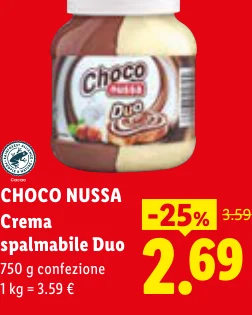 Crema spalmabile Duo - Choco Nussa