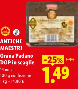 Grana Padano DOP in scaglie - Antichi Maestri