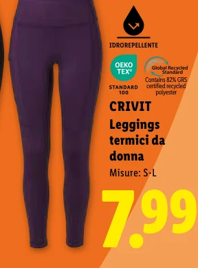 Leggings termici da donna - Crivit