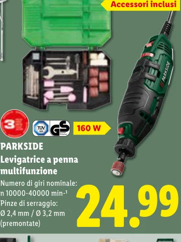 Levigatrice a penna multifunzione - Parkside