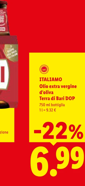 Olio extra vergine d'oliva Terra di Bari DOP - Italiamo