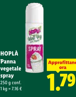 Panna vegetale spray - Hoplà