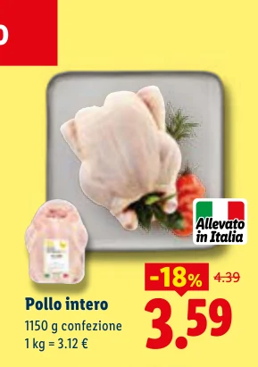Pollo intero