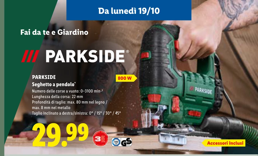 Seghetto a pendolo* - Parkside