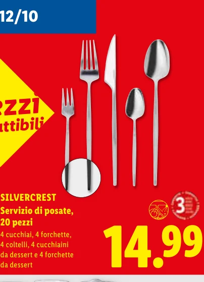 Servizio di posate, 20 pezzi - Silvercrest