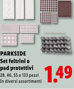 Set feltrini o pad protettivi - Parkside
