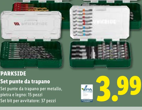 Set punte da trapano - Parkside
