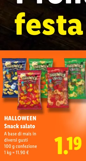 Snack salato - Halloween