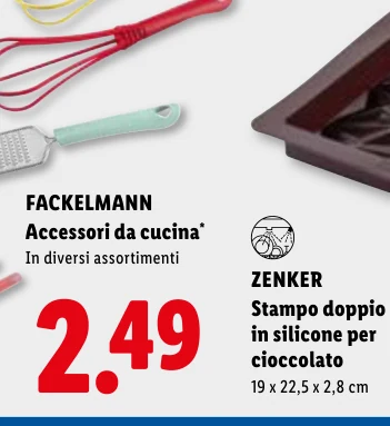 Stampo doppio in silicone per cioccolato - Zenker