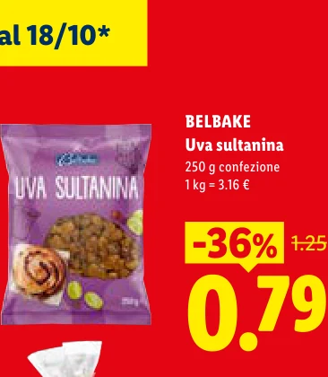 Uva sultanina - Belbake