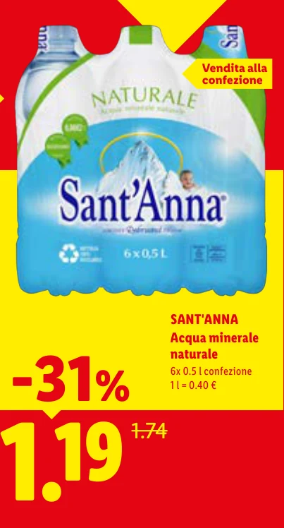 Acqua minerale naturale - Sant'Anna