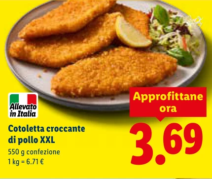 Cotoletta croccante di pollo XXL
