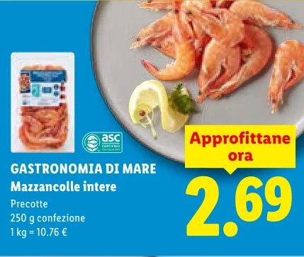 Mazzancolle intere - Gastronomia Di Mare