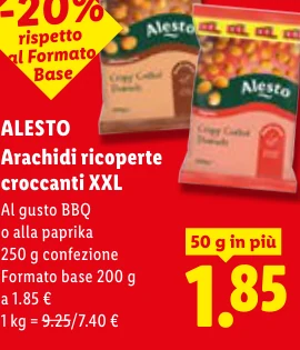 Arachidi ricoperte croccanti XXL - Alesto
