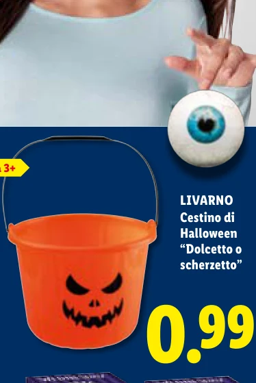 Cestino di Halloween “Dolcetto o scherzetto” - Livarno
