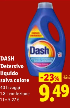 Detersivo liquido salva colore - Dash