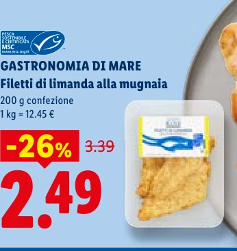 Filetti di limanda alla mugnaia - Gastronomia Di Mare