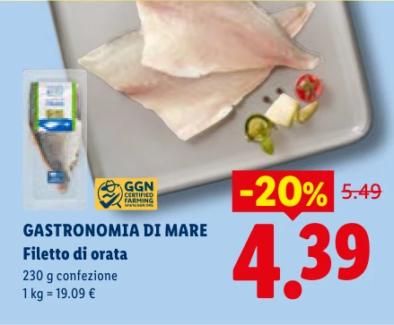 Filetto di orata - Gastronomia Di Mare