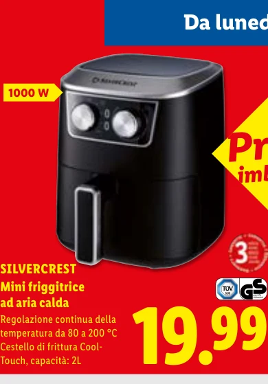 Mini friggitrice ad aria calda - Silvercrest