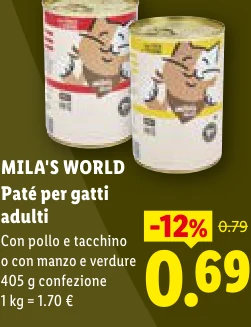 Paté per gatti adulti - Mila'S World