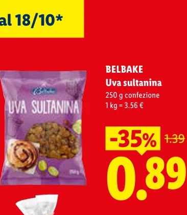 Uva sultanina - Belbake