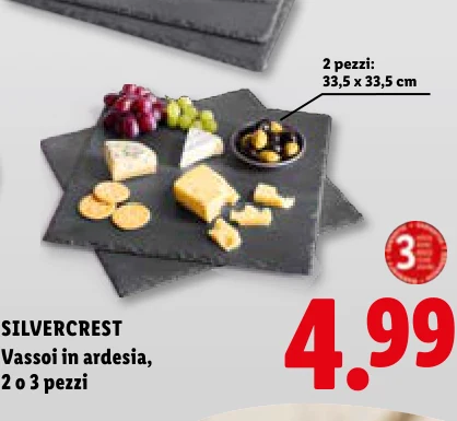 Vassoi in ardesia, 2 o 3 pezzi - Silvercrest