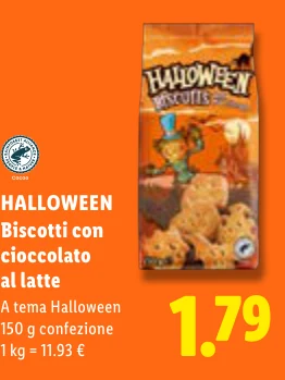 Biscotti con cioccolato al latte - Halloween