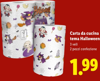 Carta da cucina tema Halloween