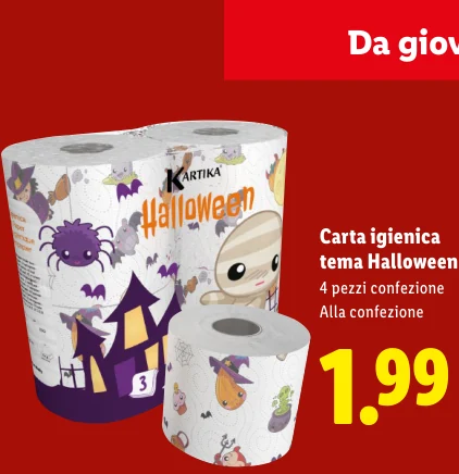 Carta igienica tema Halloween