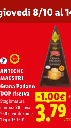 Grana Padano DOP riserva - Antichi Maestri
