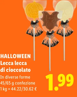 Lecca lecca di cioccolato - Halloween