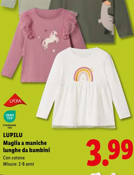 Maglia a maniche lunghe da bambini - Lupilu