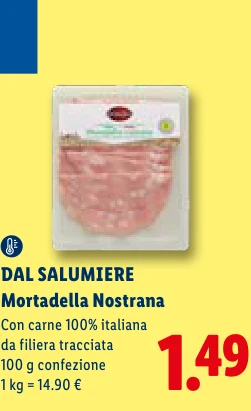 Mortadella Nostrana - Dal Salumiere