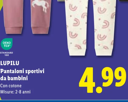 Pantaloni sportivi da bambini - Lupilu