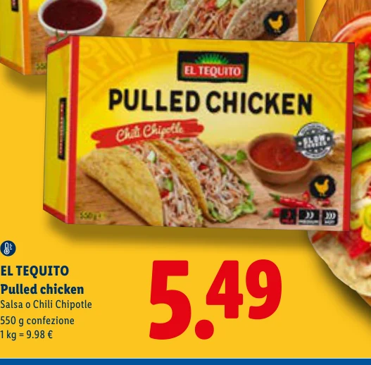 Pulled chicken - El Tequito