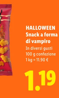 Snack a forma di vampiro - Halloween