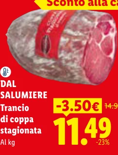 Trancio di coppa stagionata - Dal Salumiere