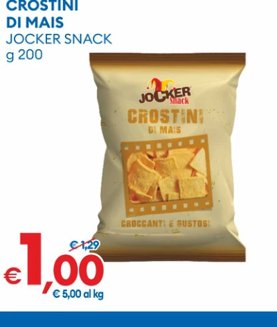 Crostini di mais Jocker Snack