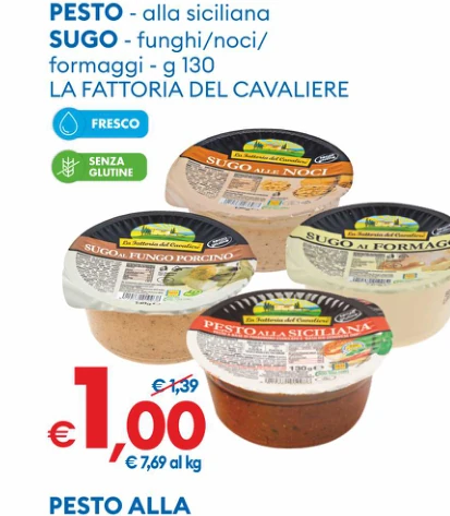 Pesto e sugo La Fattoria del Cavaliere