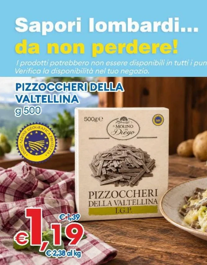 PIZZOCCHERI DELLA VALTELLINA g 500