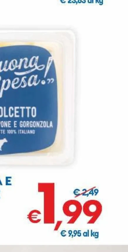 GORGONZOLA E MASCARPONE BUONA SPESA! g 200