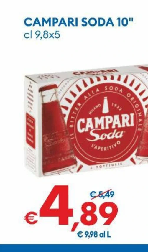 CAMPARI SODA 10 cl 9,8x5