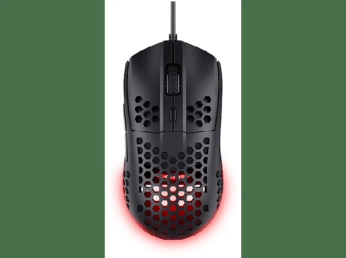 MOUSE GXT928 HELOX LIGHTW M, Collegamento USB, Ingresso: Otticamente a mezzo LED, Scrolling a 2 direzioni, Risoluzione max 4800 dpi, Black - TRUST