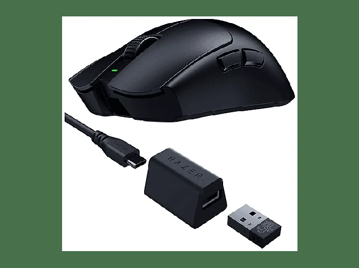 MOUSE GAMING Viper V3 Pro SE, Collegamento Wireless, Ingresso: Otticamente a mezzo LED, Scrolling a 2 direzioni, Risoluzione max 35000 dpi, forma ergonomica, Nero - RAZER